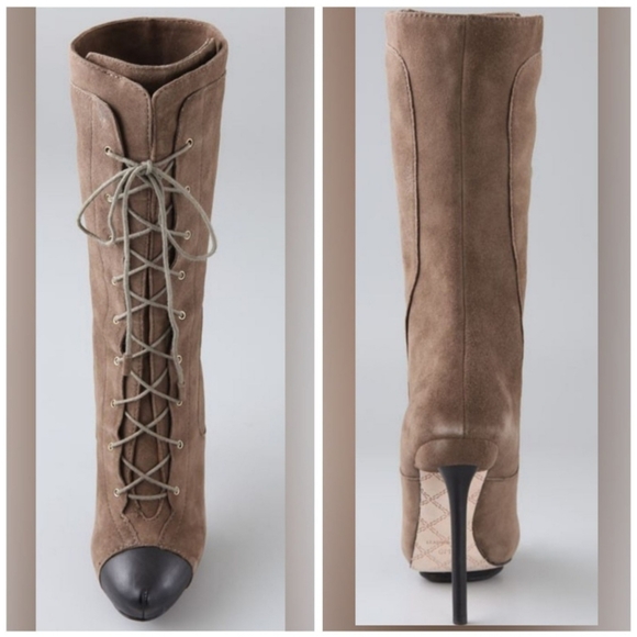 Vintage L.A.M.B. Genuine Leather Lace Up Boot - Picture 2 of 10